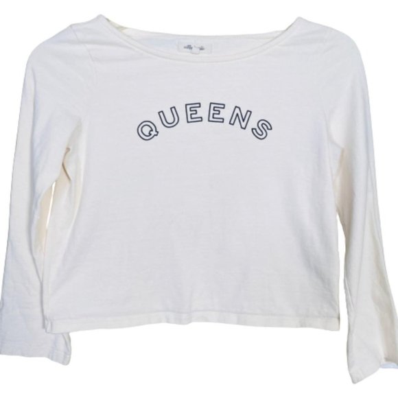 Madewell Queens Graphic Top Ivory Size XXS - Picture 3 of 8